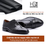 Giày tây nam cao cấp Oxford OF02 đế phíp hàng hiệu công sở da bò Hộp đựng sang trọng KEOSISI Bảo hành 12 tháng — ảnh 5