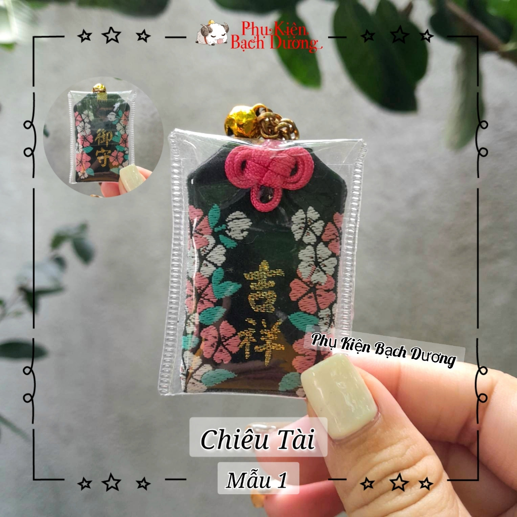 Túi Phước Yushou T.iền Tài - Phú Quý - Kiểu Omamori Nhật, Có sẵn, Quà tặng ý nghĩa.