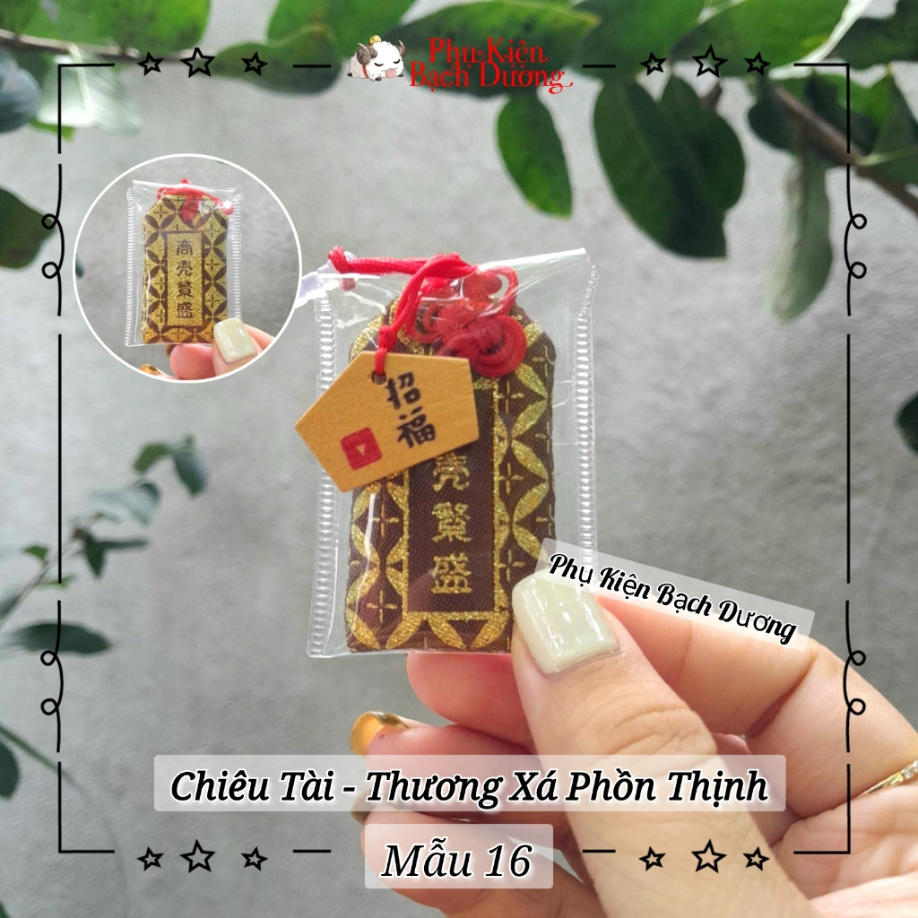 Túi Phước Yushou Tài Vận Mẫu 16 - Kiểu Omamori Nhật, Có sẵn, Quà tặng ý nghĩa.