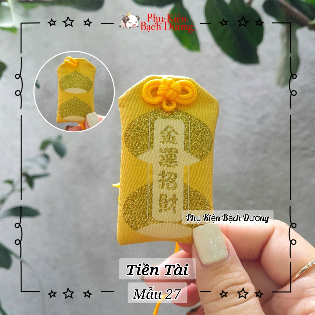 Túi Phước Yushou Tài Vận Mẫu 26 - Kiểu Omamori Nhật, Có sẵn, Quà tặng ý nghĩa.