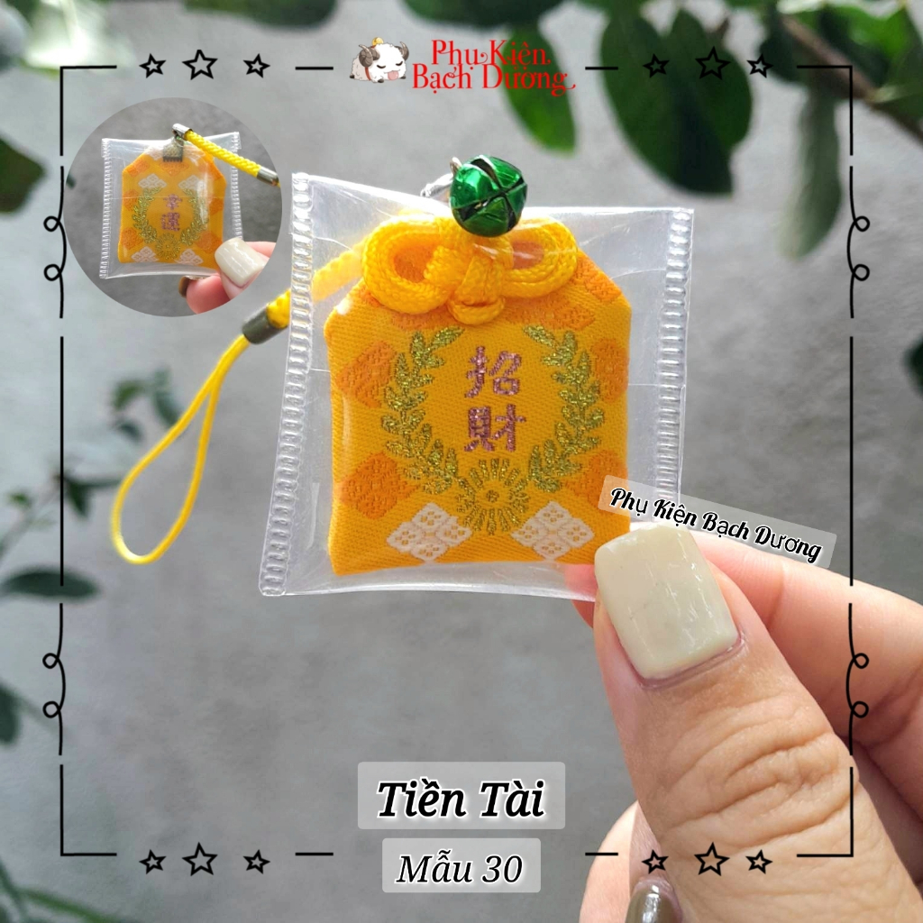 Túi Phước Yushou Tài Vận Mẫu 30 - Kiểu Omamori Nhật, Có sẵn, Quà tặng ý nghĩa.