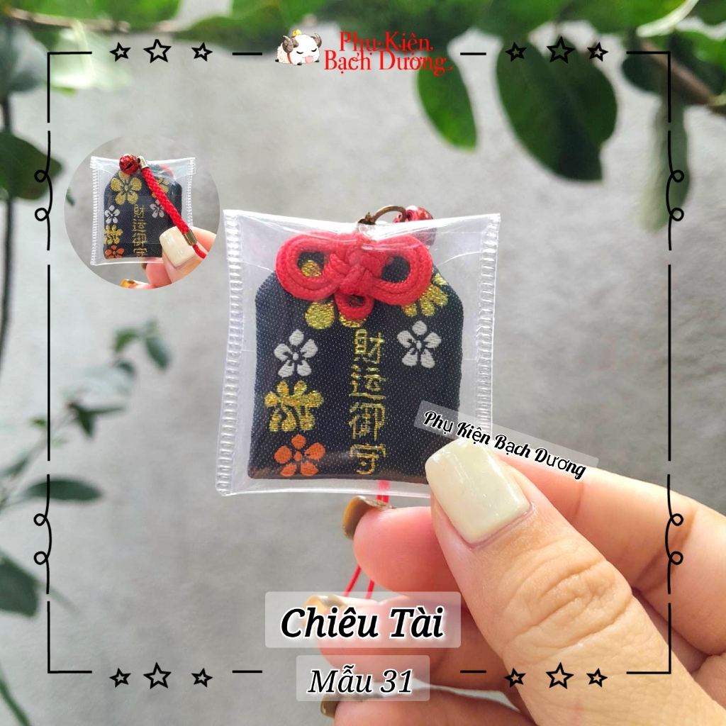 Túi Phước Yushou Tài Vận Mẫu 31 - Kiểu Omamori Nhật, Có sẵn, Quà tặng ý nghĩa.
