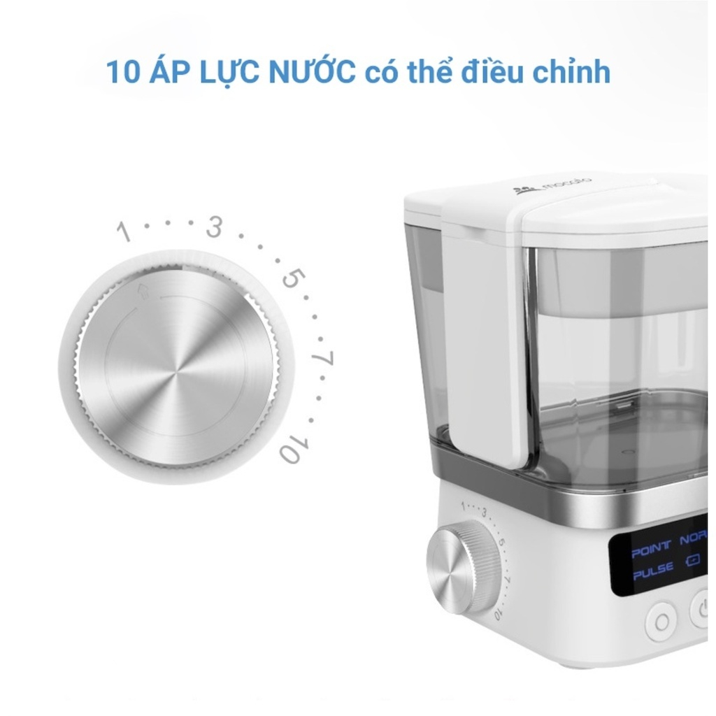Máy tăm nước gia đình Mocato waterpik M810 10 chế độ chăm sóc răng miệng cho 5 người giữ sạch hơi thở và bảo vệ men răng