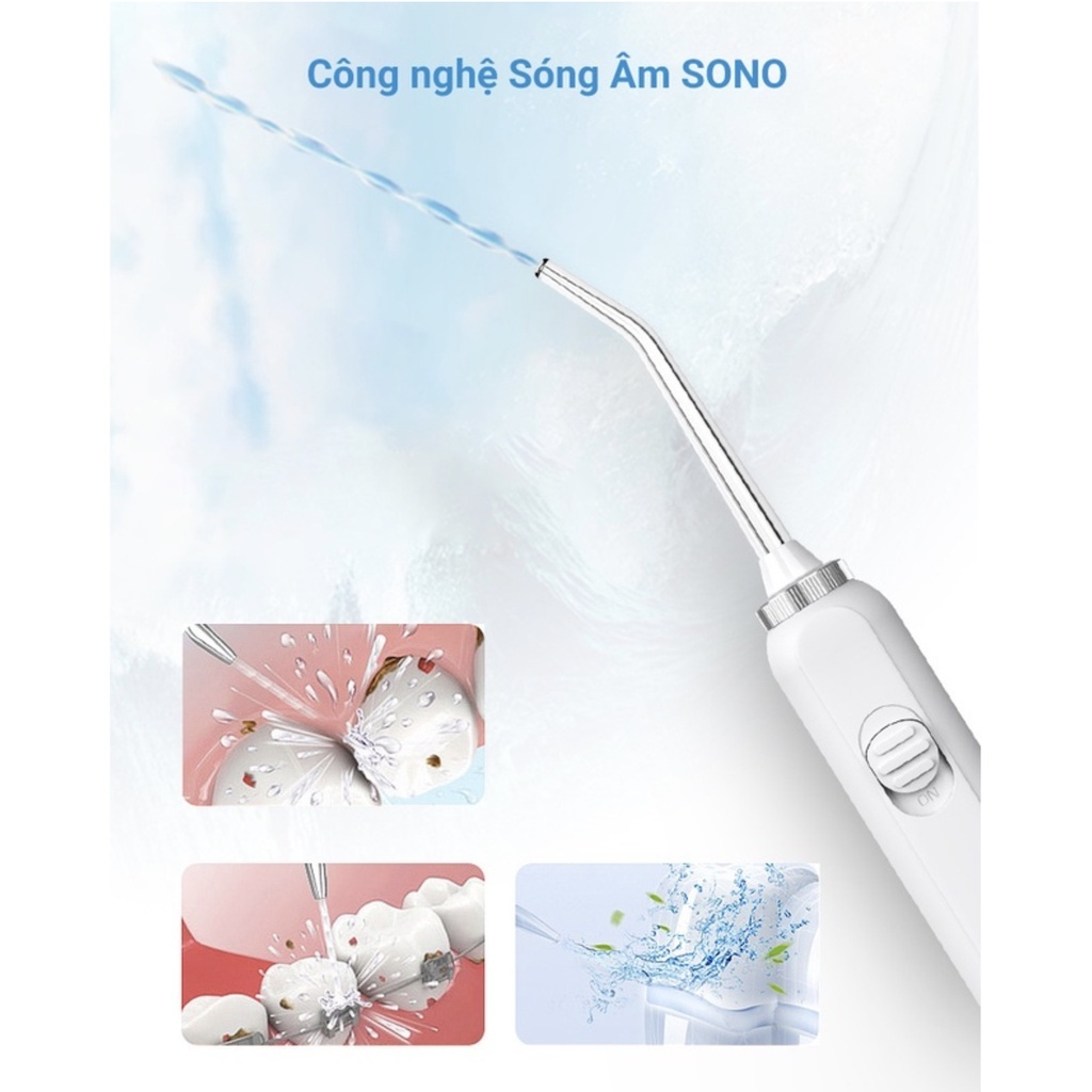 Máy tăm nước gia đình Mocato waterpik M810 10 chế độ chăm sóc răng miệng cho 5 người giữ sạch hơi thở và bảo vệ men răng