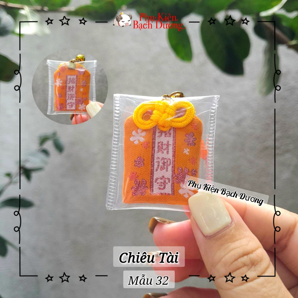 Túi Phước Yushou Tài Vận Mẫu 32 - Kiểu Omamori Nhật, Có sẵn, Quà tặng ý nghĩa.