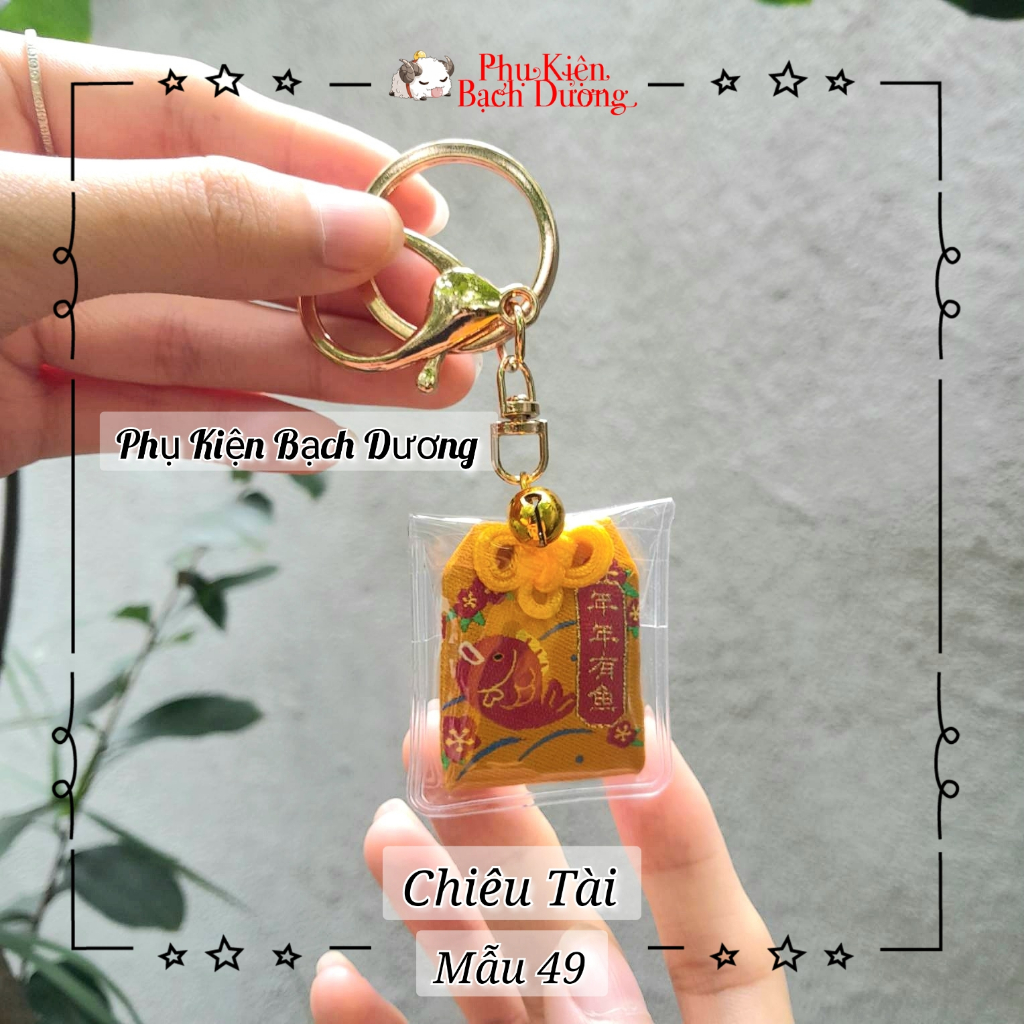 Túi Phước Yushou Tài Vận Mẫu 49 - Kiểu Omamori Nhật, Có sẵn, Quà tặng ý nghĩa.