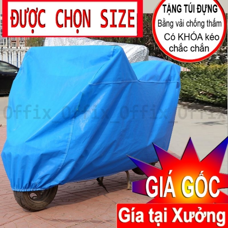 Bạt phủ trùm xe máy chống mưa, chống nắng, 100% vải dù Dày dặn chống ...