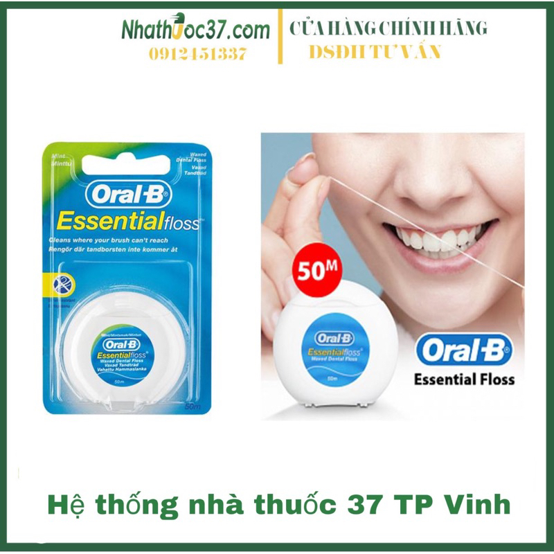 Chỉ Nha Khoa Oral B Essential Floss Của Úc Sợi Dai, Mảnh, Thơm Mát ...