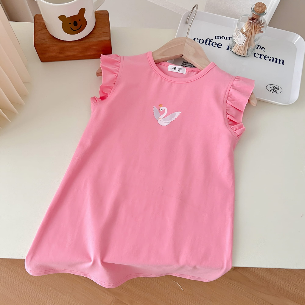 Váy cho bé gái mùa hè, Váy đầm cho bé gái xinh xắn CÁNH TIÊN NUGGAP