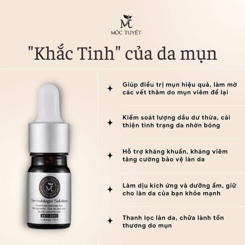 Serum Trị Mụn Mộc Tuyết - Giải Pháp Hiệu Quả Cho Làn Da Sáng Khỏe