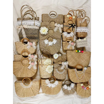 Women's Vintage Woven Straw Bag – Mini, for the Beach
