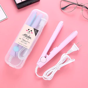 Máy dập tóc mini /duỗi tóc mini nhỏ gọn, uốn tóc du lịch tiện dụng.Tặng kèm hộp nhựa. Dụng cụ Style wig.