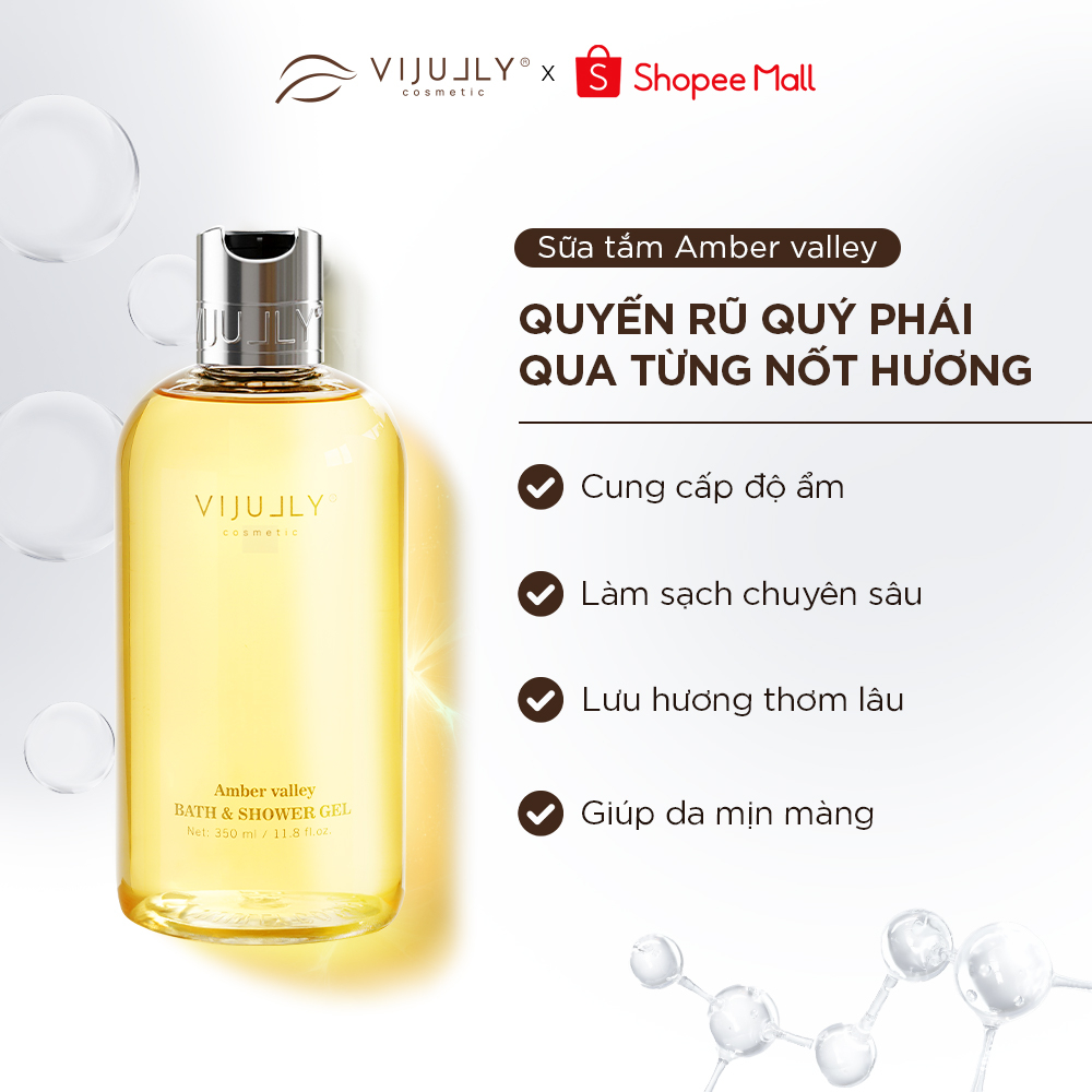 Ảnh Sữa tắm Dưỡng da hương nước hoa Vi Jully 350ml (Amber Valley) 1