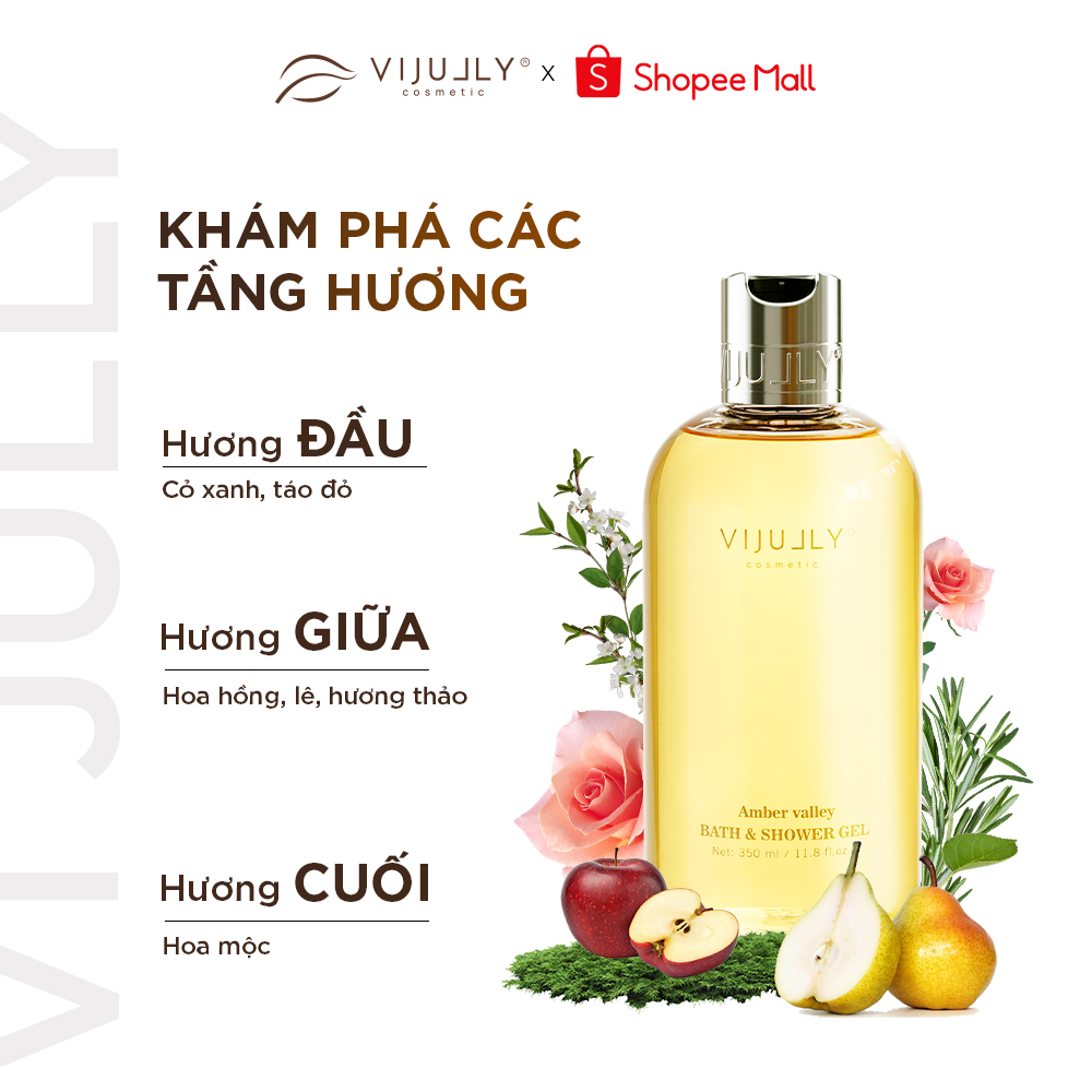 Ảnh Sữa tắm Dưỡng da hương nước hoa Vi Jully 350ml (Amber Valley) 3