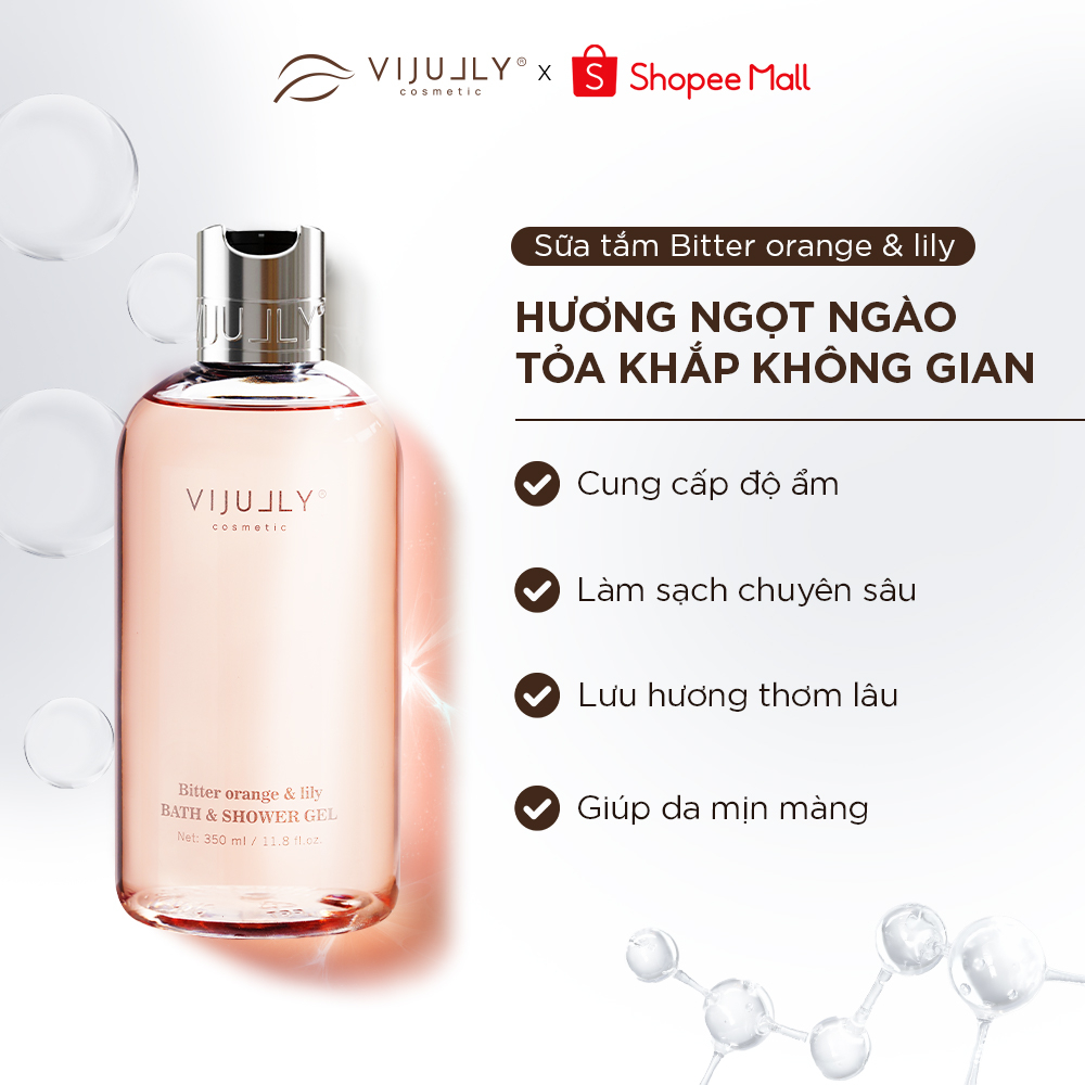 Ảnh Sữa tắm Dưỡng da hương nước hoa Vi Jully 350ml (Bitter Orange & Lily) 1