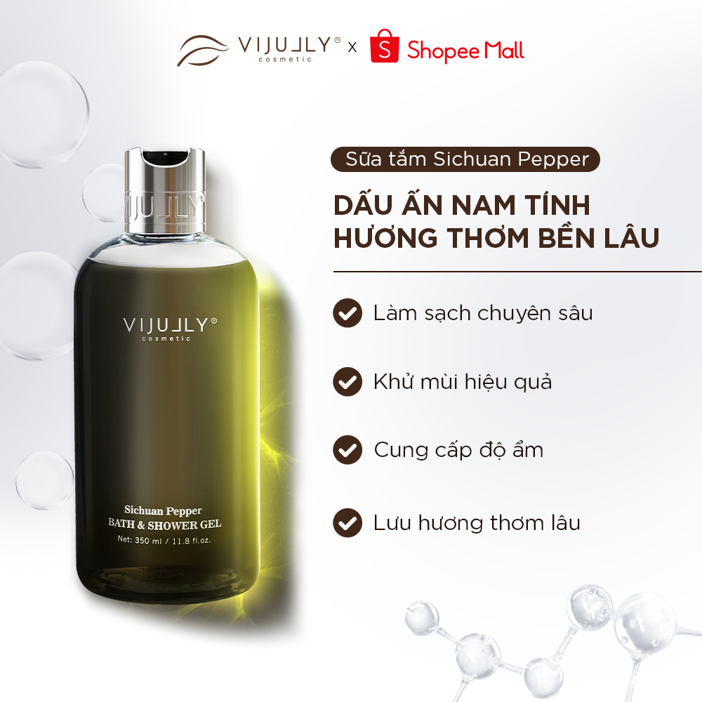 Ảnh Sữa tắm Vi Jully Dưỡng da hương nước hoa dành cho Nam 350ml (Sichuan Pepper) 1