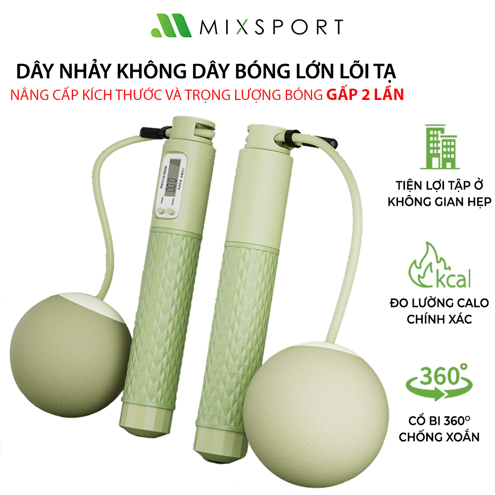 Ảnh Dây Nhảy Thể Dục Đếm Số Vòng MixSport Rèn Luyện Sức Khoẻ Và Giảm Cân Hiệu Quả DTN09 1