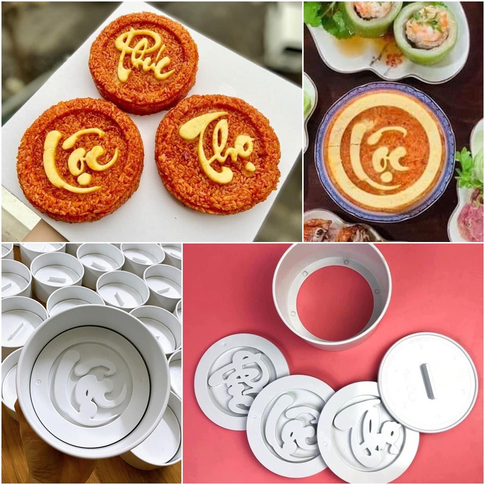 Khuôn xôi khuôn bánh trung thu bánh rau câu mẫu đẹp sắc nét