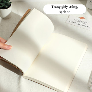 Sổ Ghi Chép A5/B5 256 Trang bìa giấy Kraft DIY (kèm sticker) Tổng hợp