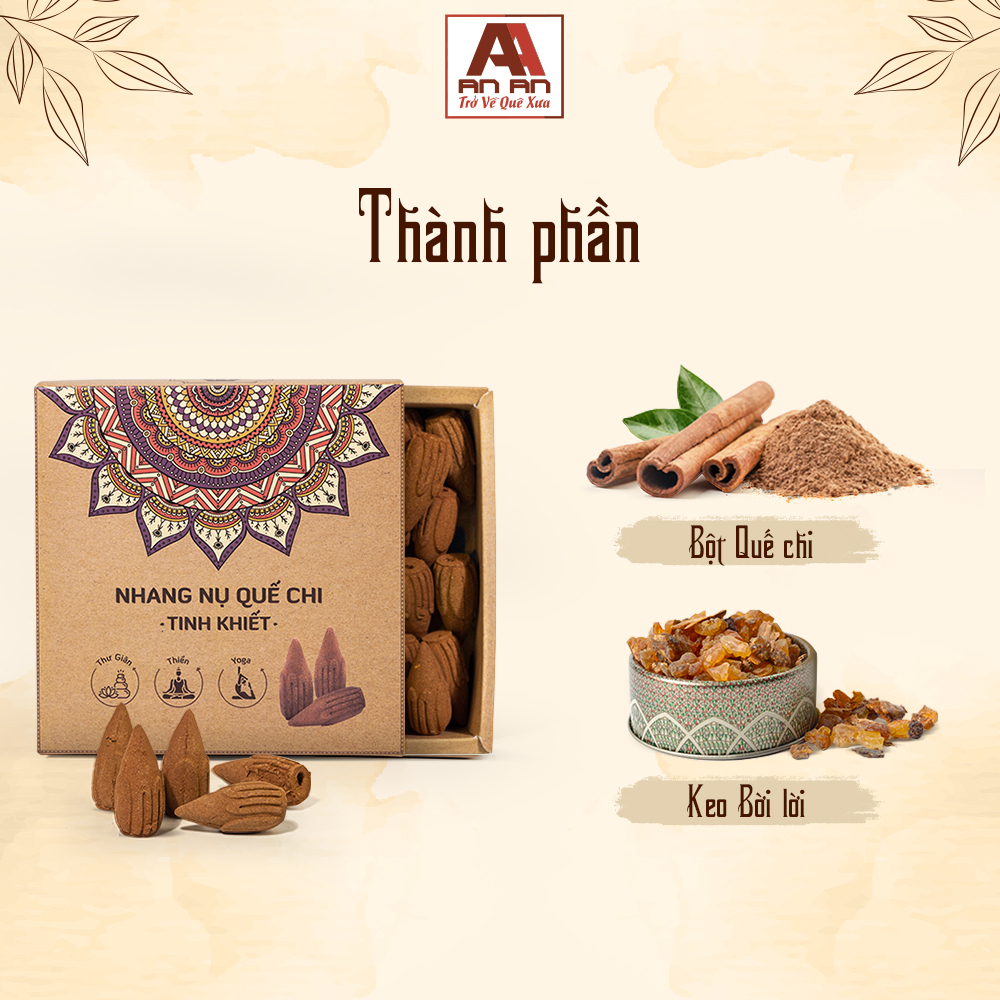 Ảnh Nụ Quế An An, nhang quế nụ, nụ quế xông nhà 100% tự nhiên hộp 39 viên - Thơm ấm áp, dễ chịu 4
