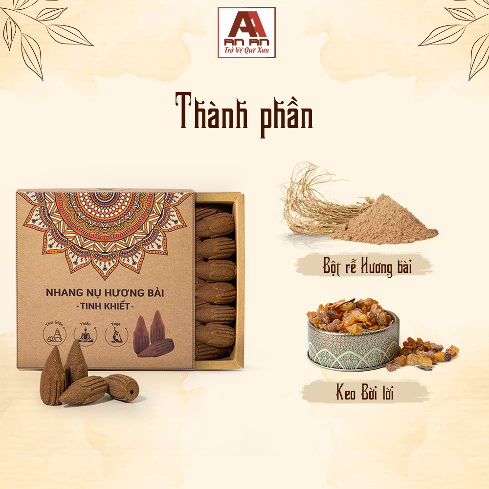 Ảnh Nhang nụ An An, nụ hương bài xông nhà 100% tự nhiên hộp 39 nụ 4