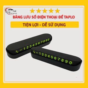 Bộ hiển thị số điện thoại để taplo lắp oto , bảng sdt để trên xe hơi ô tô để người lạ liên hệ , phụ kiện ô tô