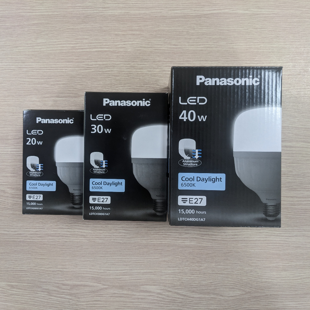 Ảnh Đèn LED Bulb Trụ Trắng PANASONIC Type T, Đuôi E27, Công suất 20W/30W/40W/50W sáng trắng 6500K 4