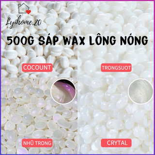[CHE TÊN] 500g Sáp wax lông nóng sữa dừa tẩy lông siêu bám, was lông bikini tay chân nhanh gọn Lyihome hàng cao cấp