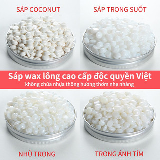 [CHE TÊN] 500g Sáp wax lông nóng sữa dừa tẩy lông siêu bám, was lông bikini tay chân nhanh gọn Lyihome hàng cao cấp