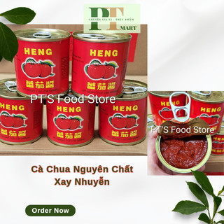 Cà Chua cô đặc đóng hộp HENG 95% lon 198gr Tomato paste làm Mỳ Ý (Spaghetti), pizza, lagu, bò kho