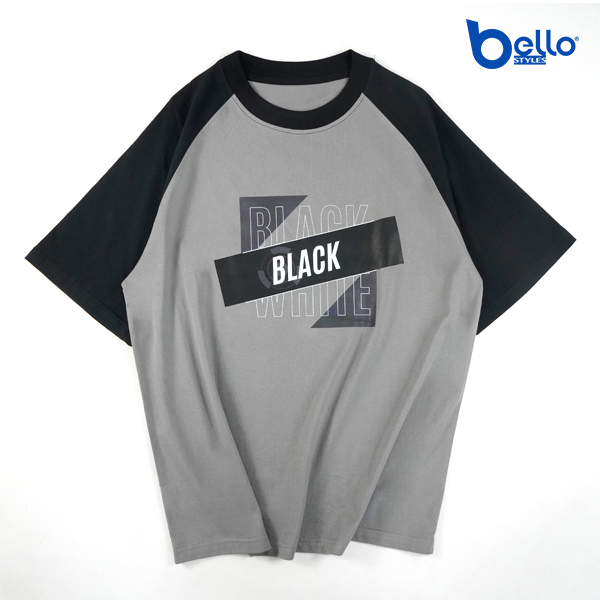 [Mã BMLTB35 giảm đến 35K đơn 99K] Áo T-shirt Unisex Bello In Hình Black & White Tay Lỡ A2-001