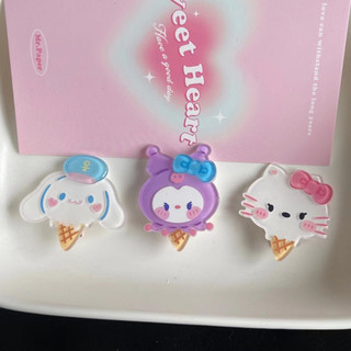 MEOWU Kẹp tóc mái hoạt hình Sanrio Pochacco Kuromi Cinnamon Melody pastel