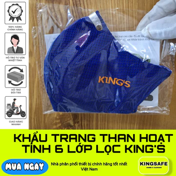 KHẨU TRANG THAN HOẠT TÍNH 6 LỚP, CHỐNG BỤI, MÙI SƠN , Ô NHIỄM , LỚP LÓT THAN HOẠT TÍNH CAO CẤP ( TÚI/ 1 CÁI )