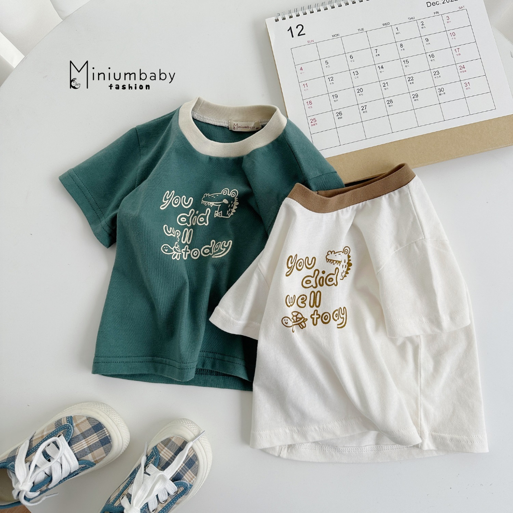 Sale các set quần áo cho trẻ em bé trai, gái mùa hè thu đông size 100 cho bé 2-3 tuổi nặng 15-18kg Miniumbabyfashion