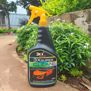 ( COMBO 2 CHAI ) DUNG DỊCH RỬA XE TẨY DẦU MỠ 3X SUPER CLEAN 1000ML