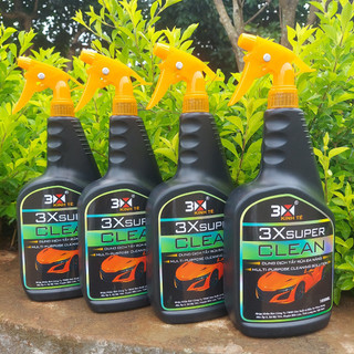 DUNG DỊCH RỬA XE TẨY DẦU MỠ 3X SUPER CLEAN 1000ML DÙNG TRÊN MỌI BỀ MẶT HÀNG CHÍNH HÃNG