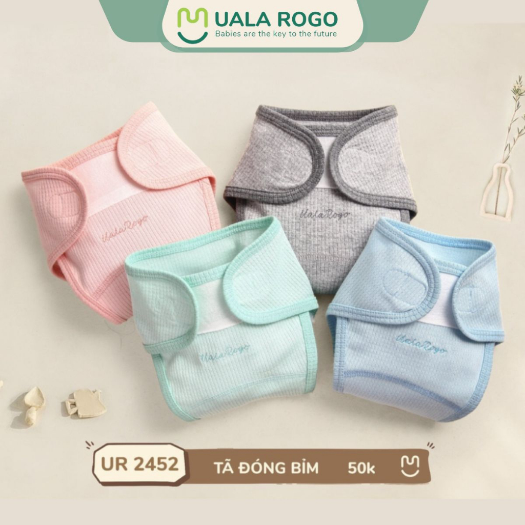 Tã dán sơ sinh Ualarogo vải cotton thấm hút dễ thay bỉm UR8501 2452