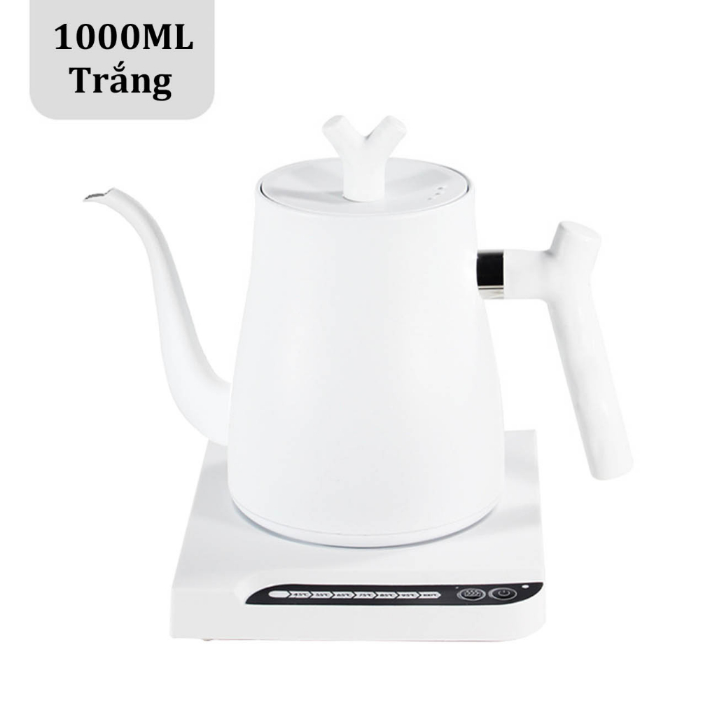 Ấm siêu tốc cổ ngỗng kiểm soát nhiệt độ 1000ML Ấm cổ ngỗng điện 1000W ...