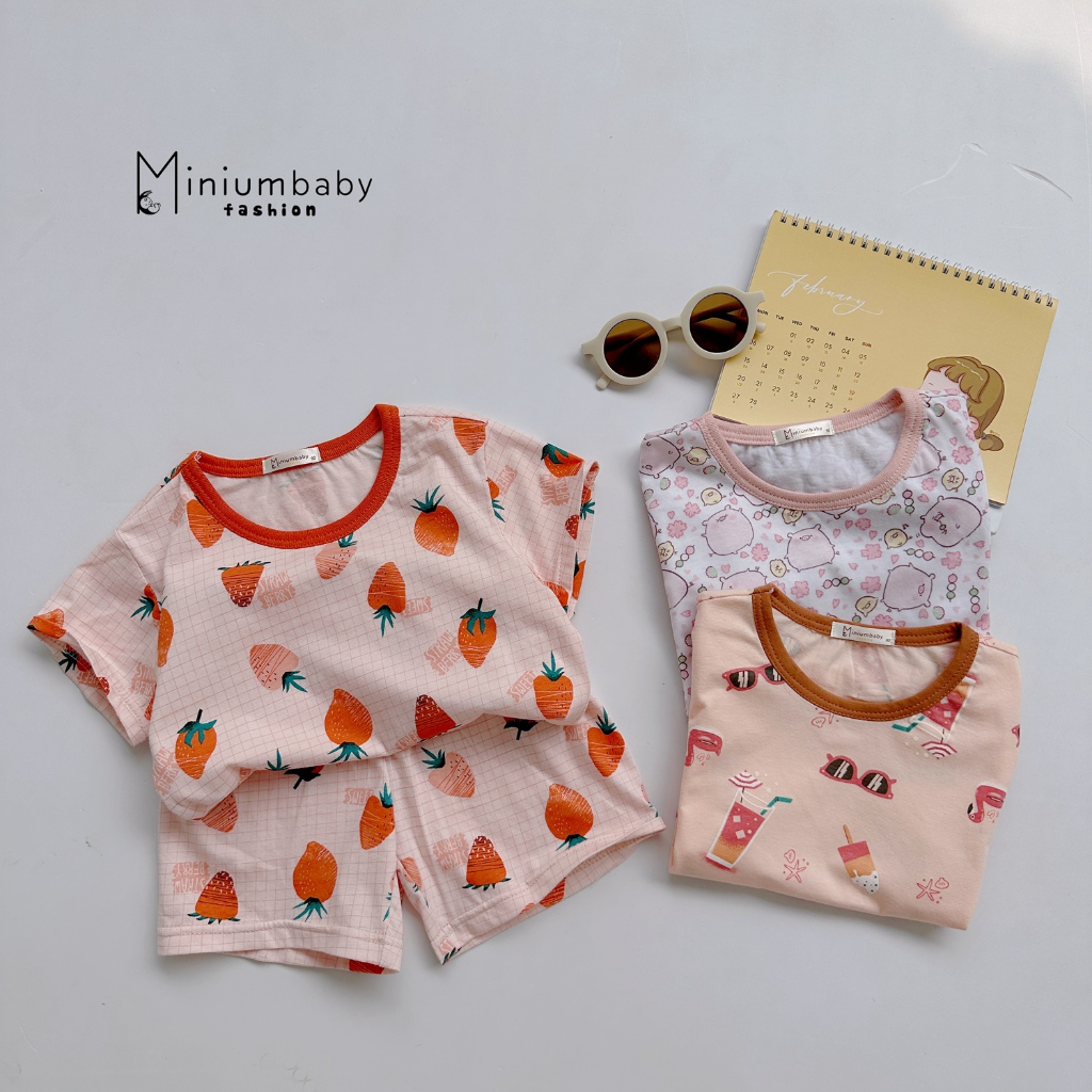 Sale các set quần áo cho trẻ em bé trai, gái mùa hè thu đông size 110 cho bé 4-5 tuổi nặng 15-18kg Miniumbabyfashion