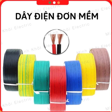 Dây Điện Đơn Mềm Lõi Đồng Các Loại, dây điện chịu nhiệt,cáp hạ thế,dây điện 1 lõi,dây điện lõi đồng,dây điện