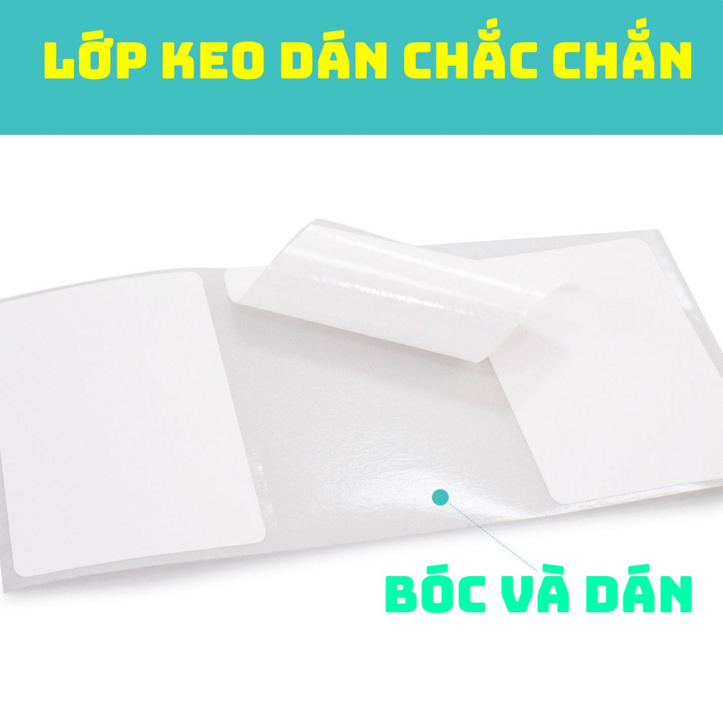 [COMBO 10 CUỘN] Giấy in tem trà sữa mã vạch 52x33 mm tem nhiệt giấy in nhiệt có nhãn dán 52*33 [COMBO 10 CUỘN]