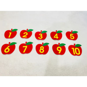 Bộ số 1-10 chất liệu nỉ - Đồ chơi mầm non