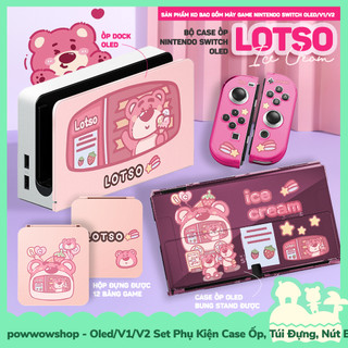 [Sẵn VN - Hỏa Tốc] Oled/V1/V2 Set Phụ Kiện Case Ốp, Hộp Băng Nintendo Switch Sanrio Cinnamoroll, Shin, Lotso