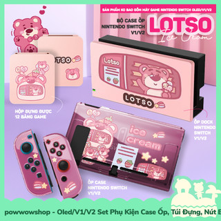 [Sẵn VN - Hỏa Tốc] Oled/V1/V2 Set Phụ Kiện Case Ốp, Hộp Băng Nintendo Switch Sanrio Cinnamoroll, Shin, Lotso