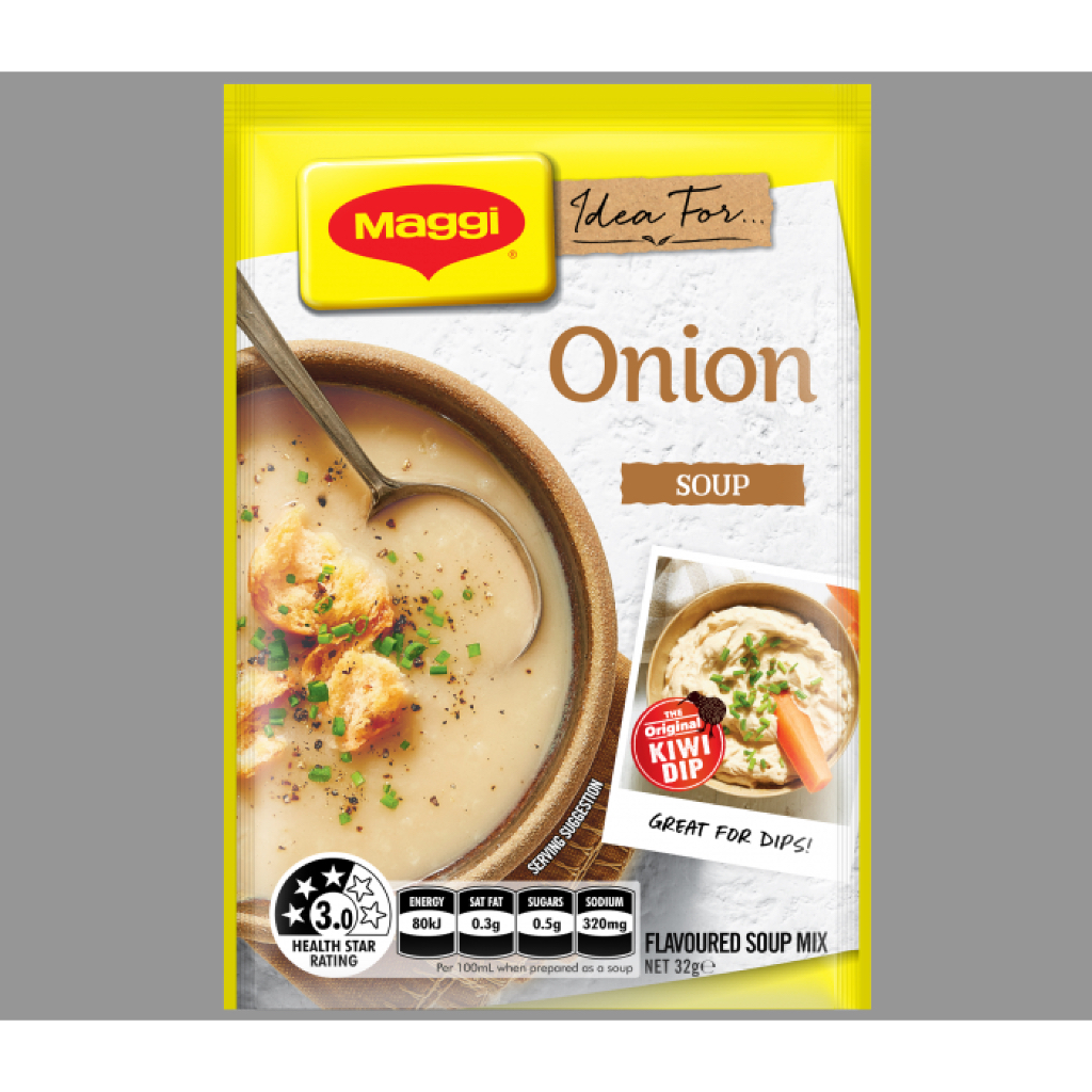 BỘT SÚP HÀNH CHẤM RAU CỦ Maggi Onion Soup Kiwi Dip, 32g Shopee