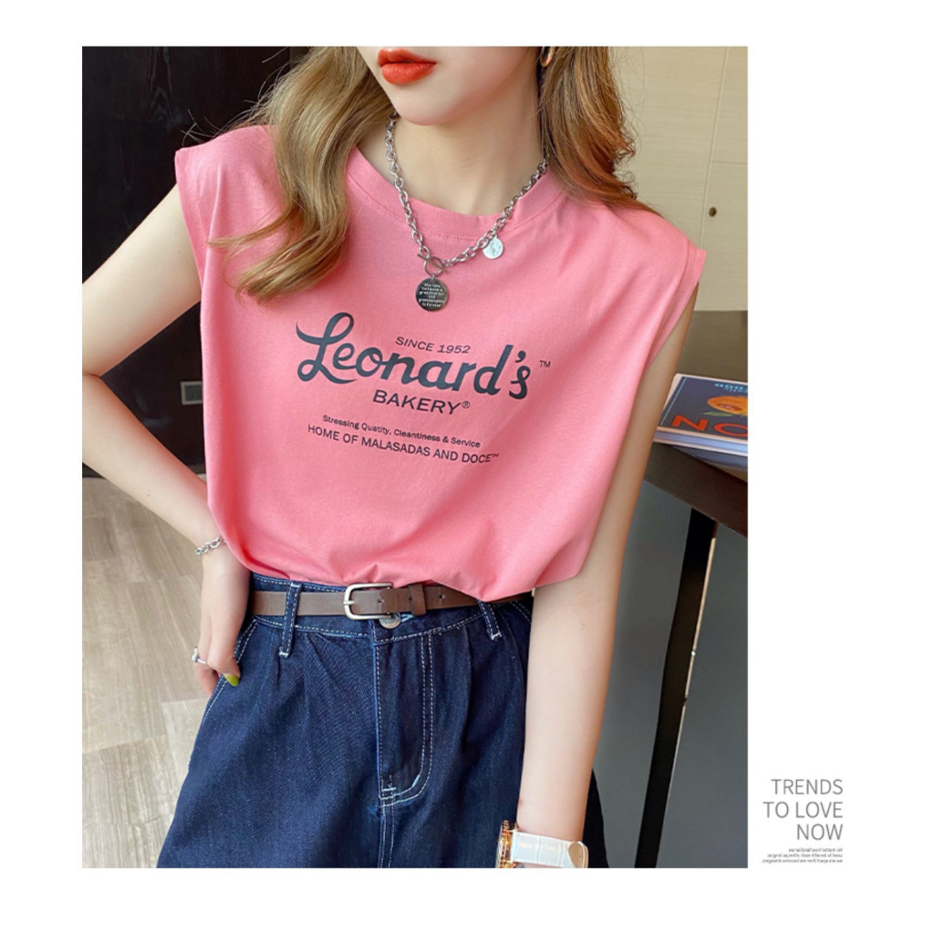 Áo Thun Nữ Sát Nách JULY, Áo Phông Cotton Ba Lỗ nữ In Hình Thời Trang