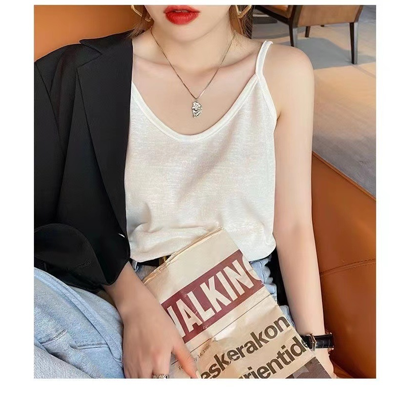 Áo Hai Dây, Áo ba lỗ JULY, Áo hai dây chất cotton xược mùa hè thoáng mát, siêu xinh hàn quốc
