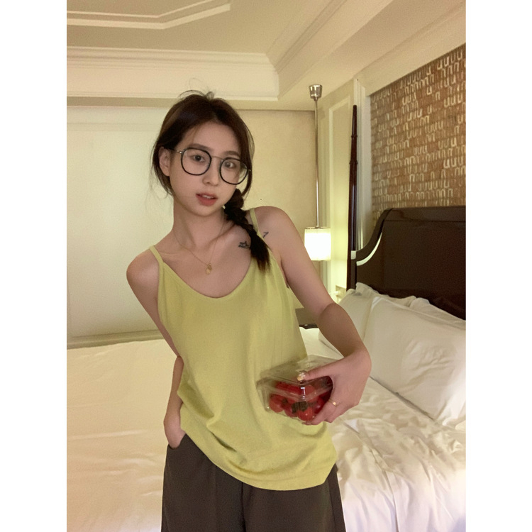 Áo Hai Dây, Áo ba lỗ JULY, Áo hai dây chất cotton xược mùa hè thoáng mát, siêu xinh hàn quốc
