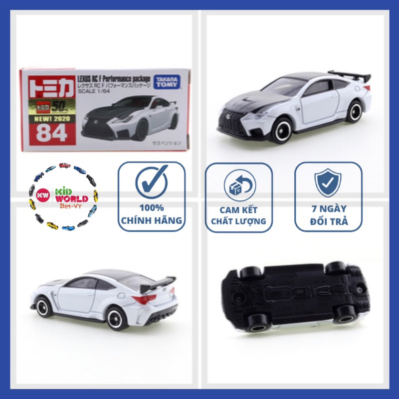 Xe mô hình Tomica Box Lexus RC F Performance Package. No.84. Tỷ lệ 1:64 ...