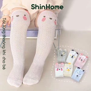 Tất vớ lưới mỏng cho bé trai bé gái sơ sinh 0-3 tuổi mùa hè ren thoáng khí (tất đùi dài) ShinHome Baby